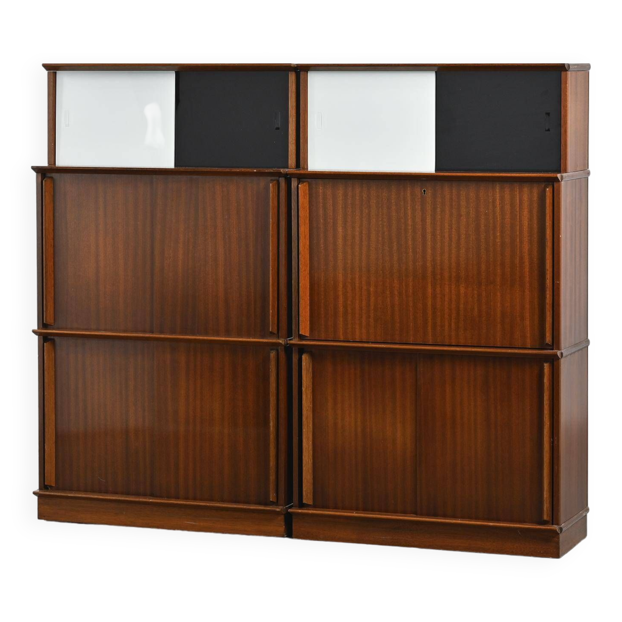 Pair of oscar furniture bookcases, circa 1955