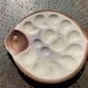 Large oyster dish in the shape of fish model Copenhagen by Longwy france old and collector