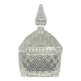 Vintage molded glass candy box