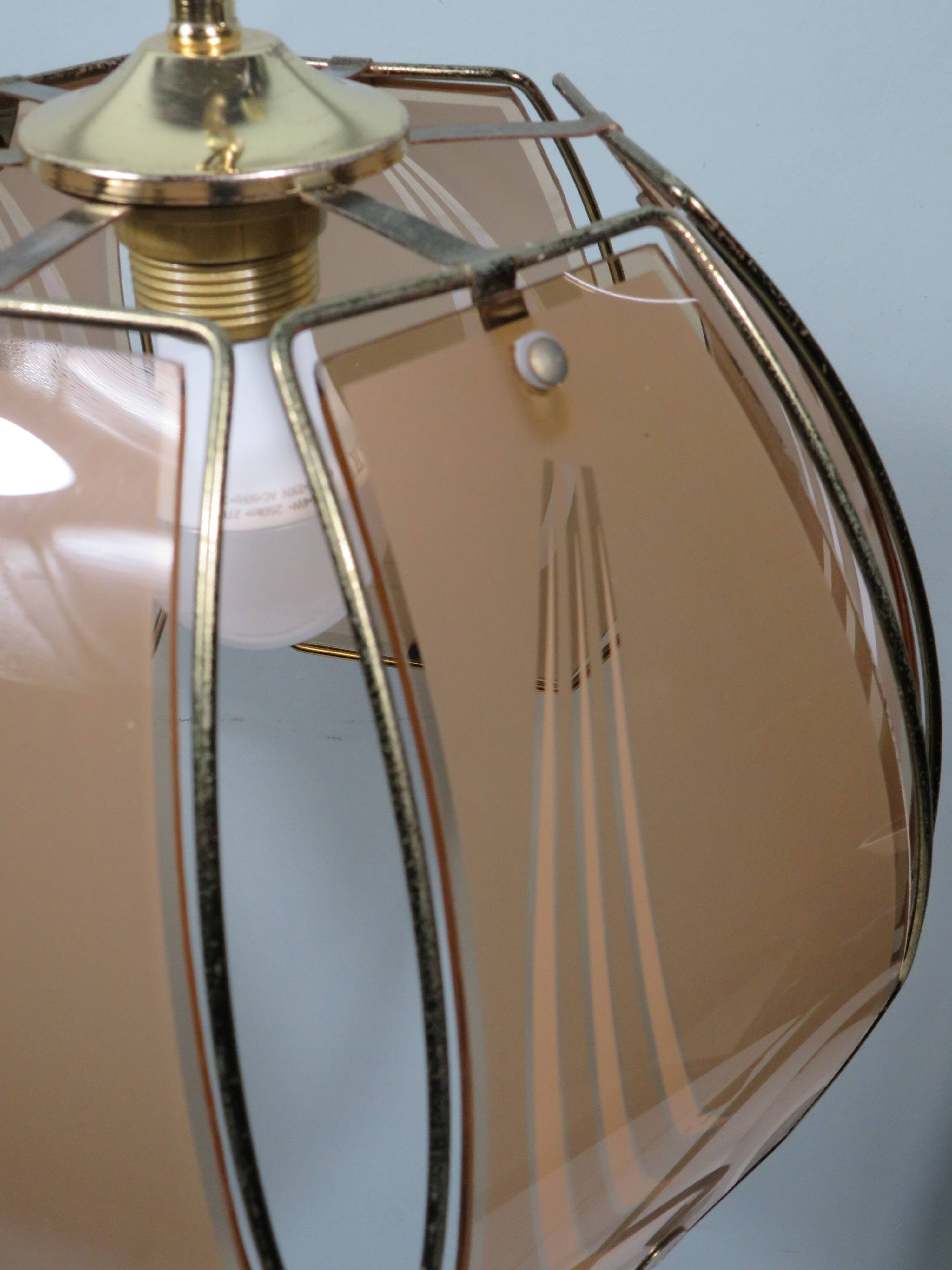 Vintage pendant light, Massive Belgium 1970