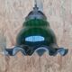 Art deco wall lamp in brass and glass