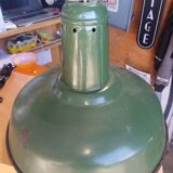 Vintage Industrial Suspension - Green Enamel -