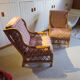 Vintage - Set of 2 woven rattan, bamboo and wood armchairs - Natural colour - 1980s