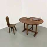 Antique winegrower's table in solid walnut