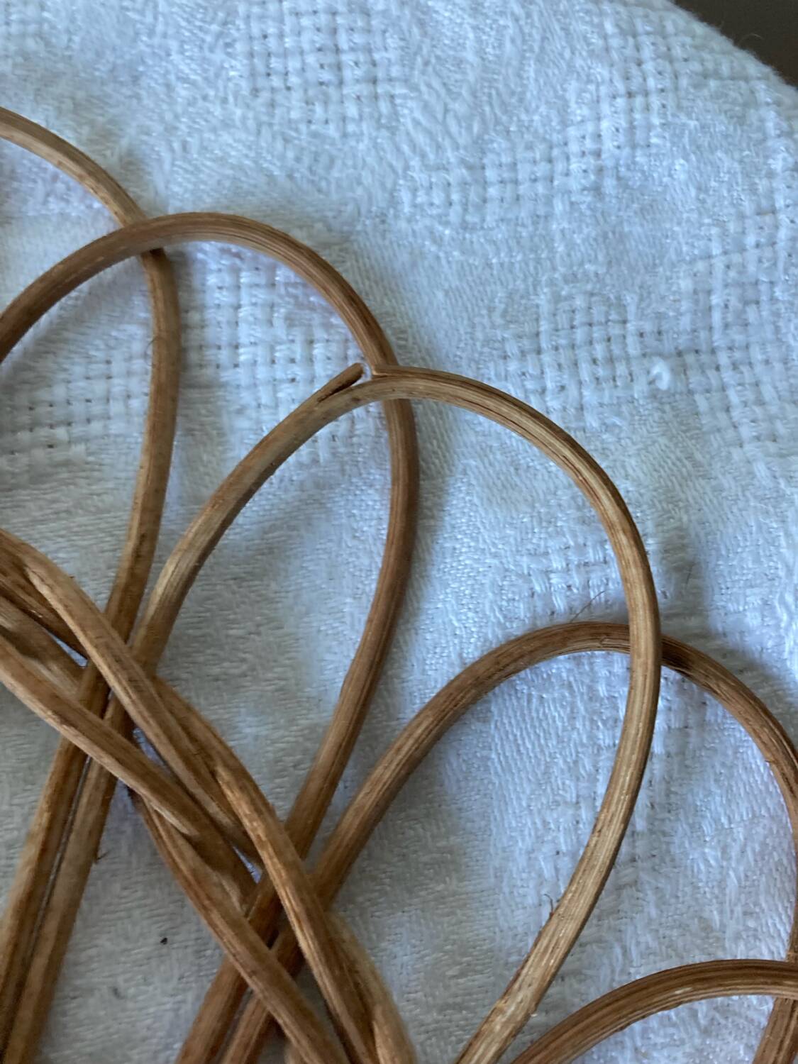 Vintage Rattan Witch Mirror