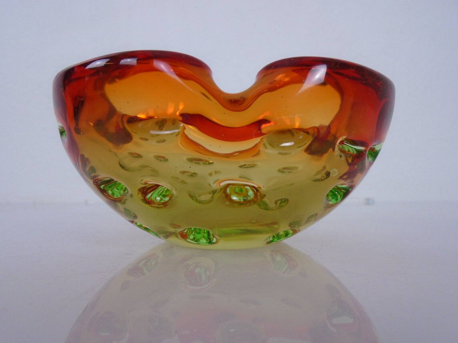 Sommerso Murano Glass Ashtray, Italy, 1960s