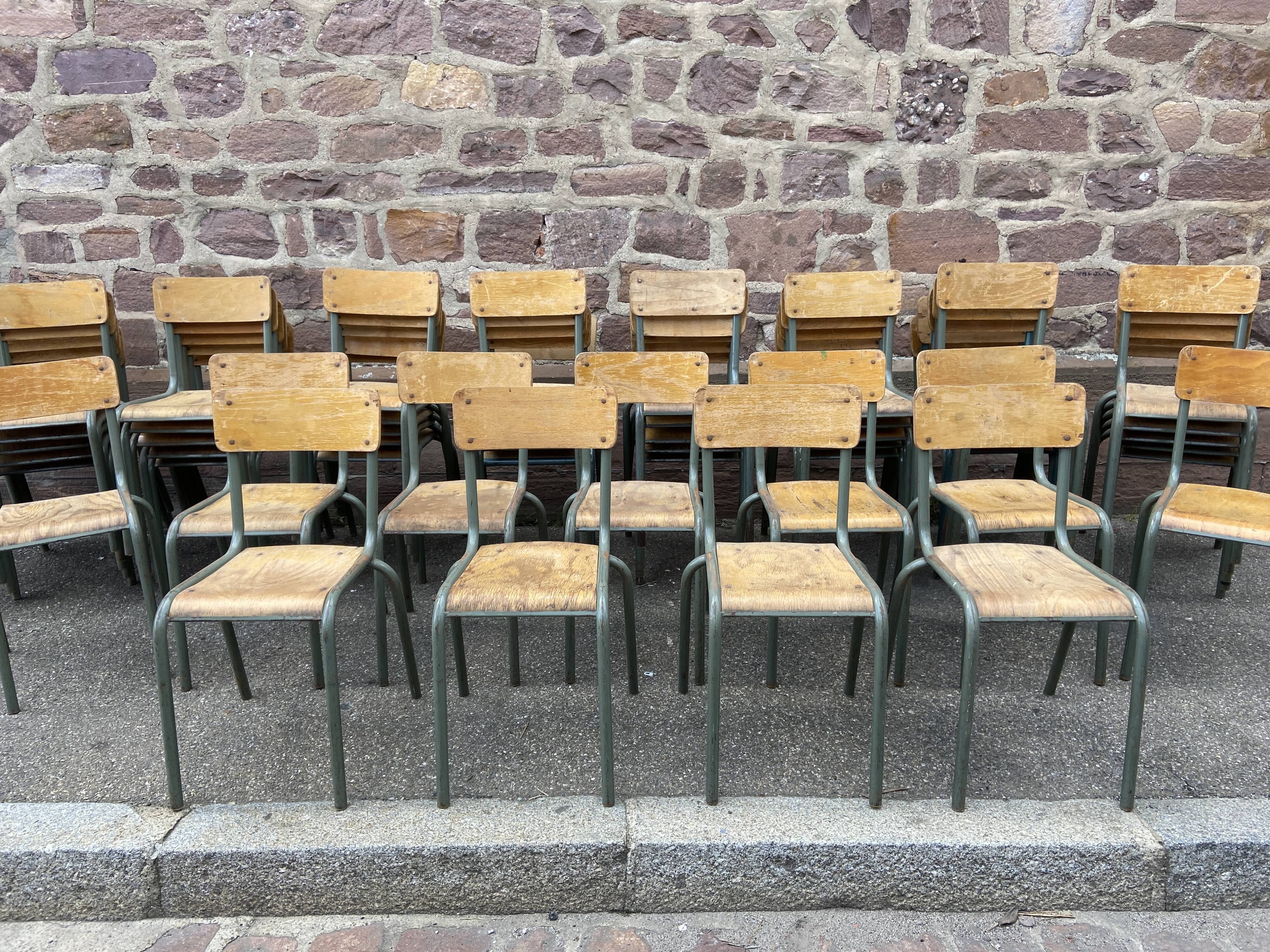 set of 40 Mullca school chairs