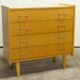 Commode scandinave  4 tiroirs 1990 couleur miel