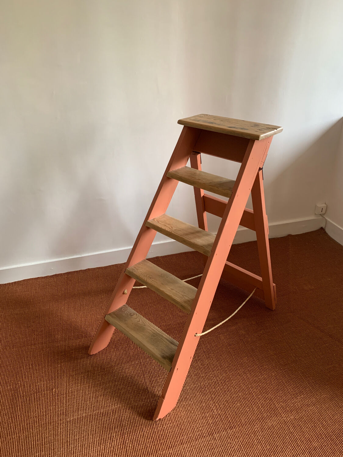 Vintage wooden stepladder