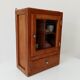 Vintage solid oak medicine cabinet