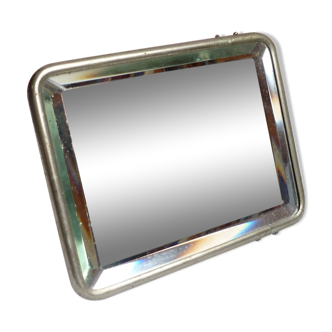 Authentic vintage barber mirror 17x12cm