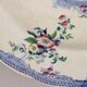 Antique earthenware plates with floral decoration from the 19th century.