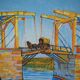 Vincent Van Gogh: The Langlois Bridge, signed lithograph