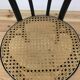 Black Thonet FMG bistro chair in curved wood and cannage