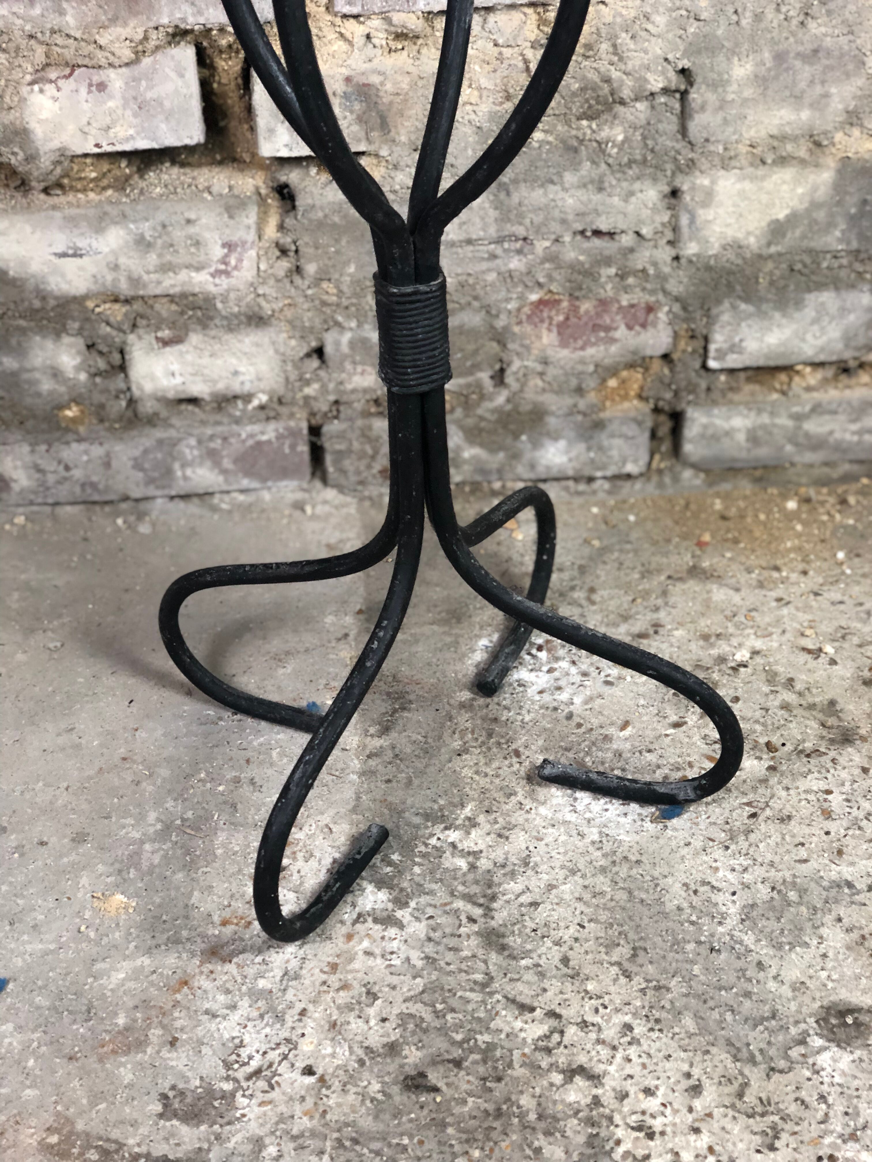 Full wrought iron fireplace servant