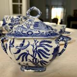 Service à thé/café ancien Villeroy et Bosh motifs Asie bleu