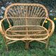 Vintage rattan seat length 103
