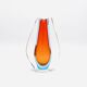 Large Sculptural Sommerso Vase Murano Flavio Poli Seguso Vetri d'Arte