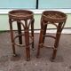Set Bar + 2 rattan stool bamboo cannage