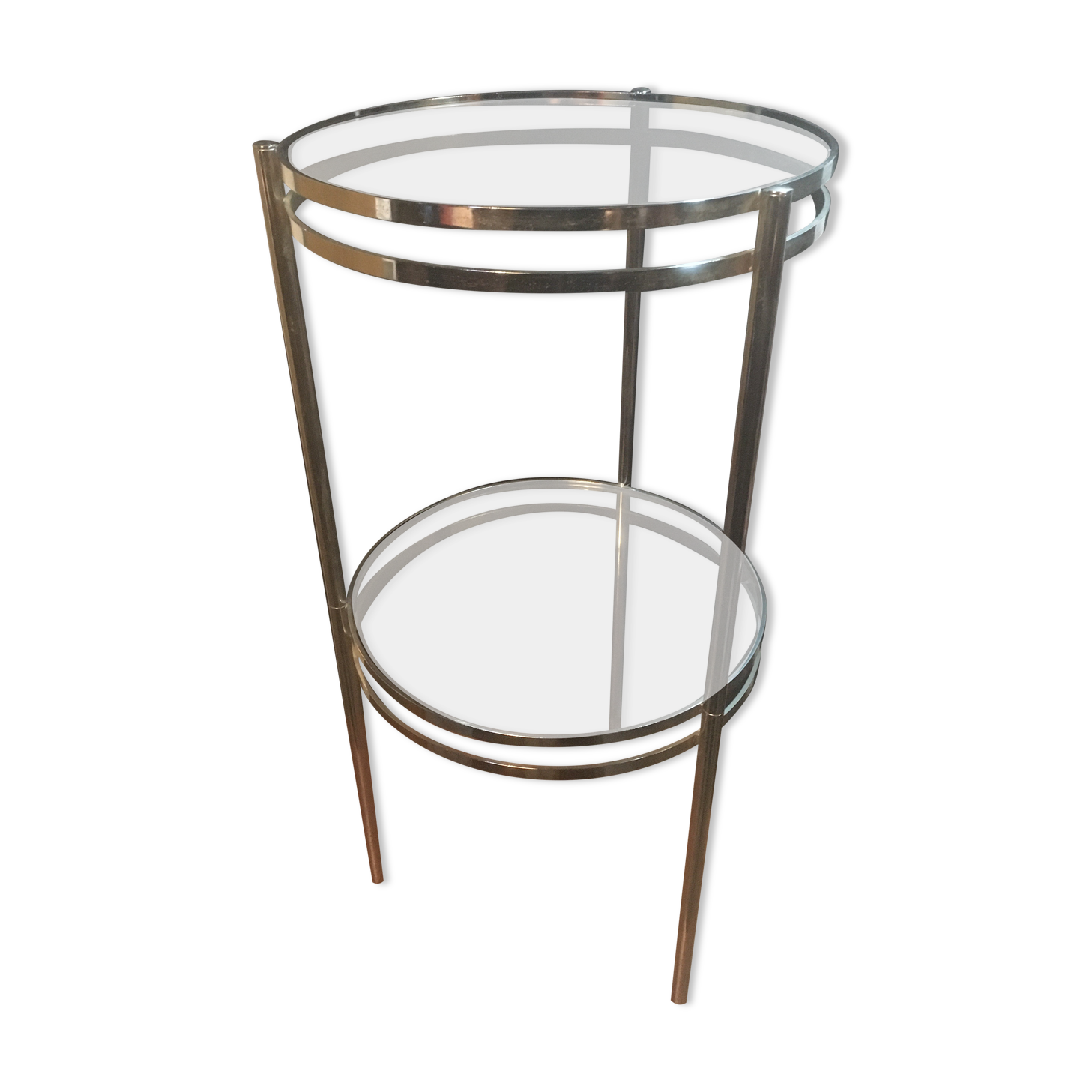 Sofa end or harness in chromed metal Ø 36