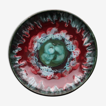 Decorative plate longwy france, tourmalines