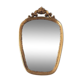 Old vintage mirror in gilded wood