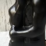 Black ceramic love couple lamp