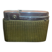 Briquet ancien silver match métal chromé + doré made in france vintage