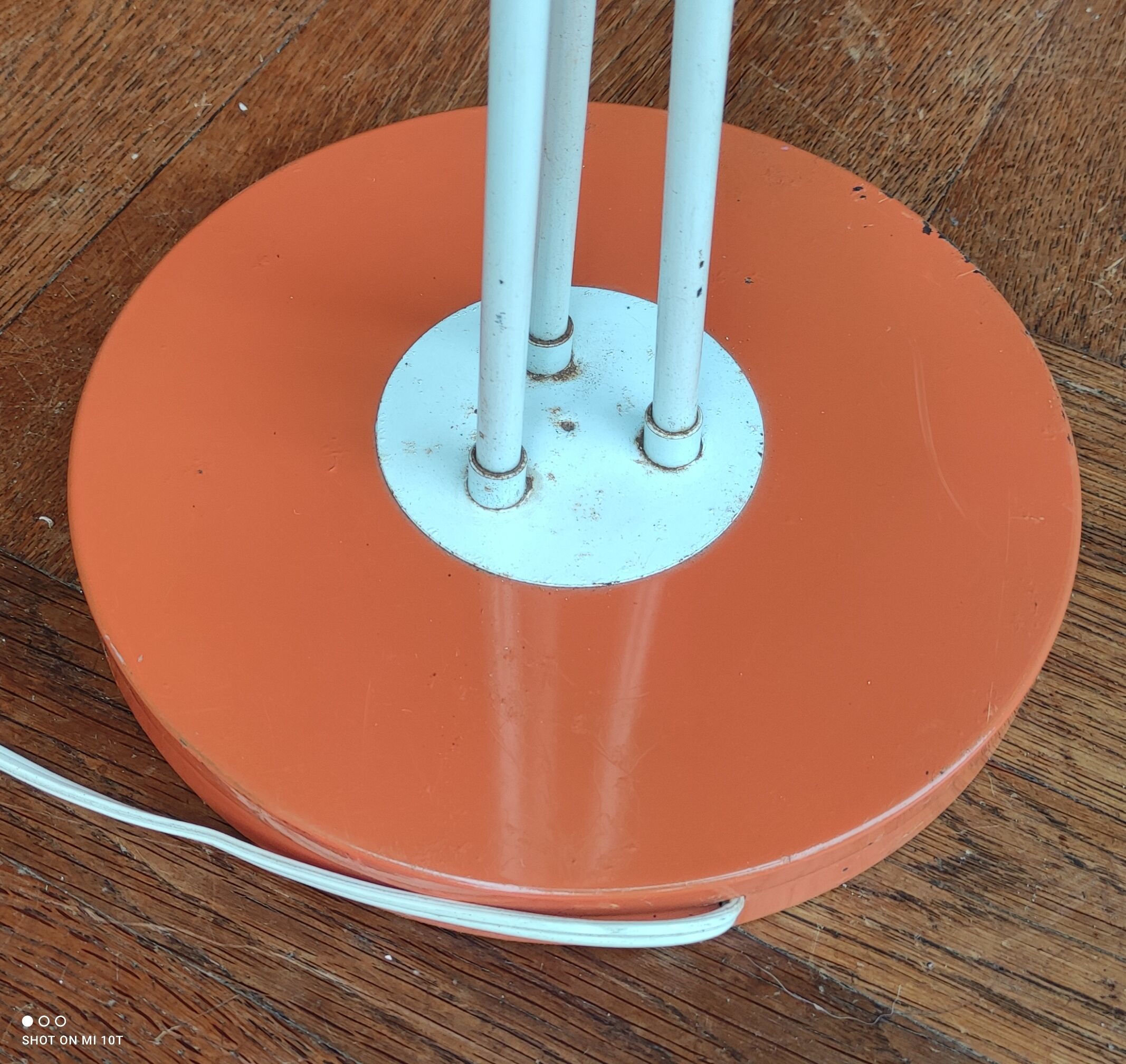 Large Orange Floor Lamp 1970s