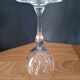 Crystal wine glasses with petal decoration