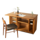 Very rare functional mid-century desk, 1960s, solid wood, Germany