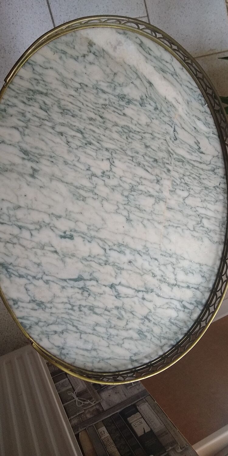 Louis XVI style drum bedside table