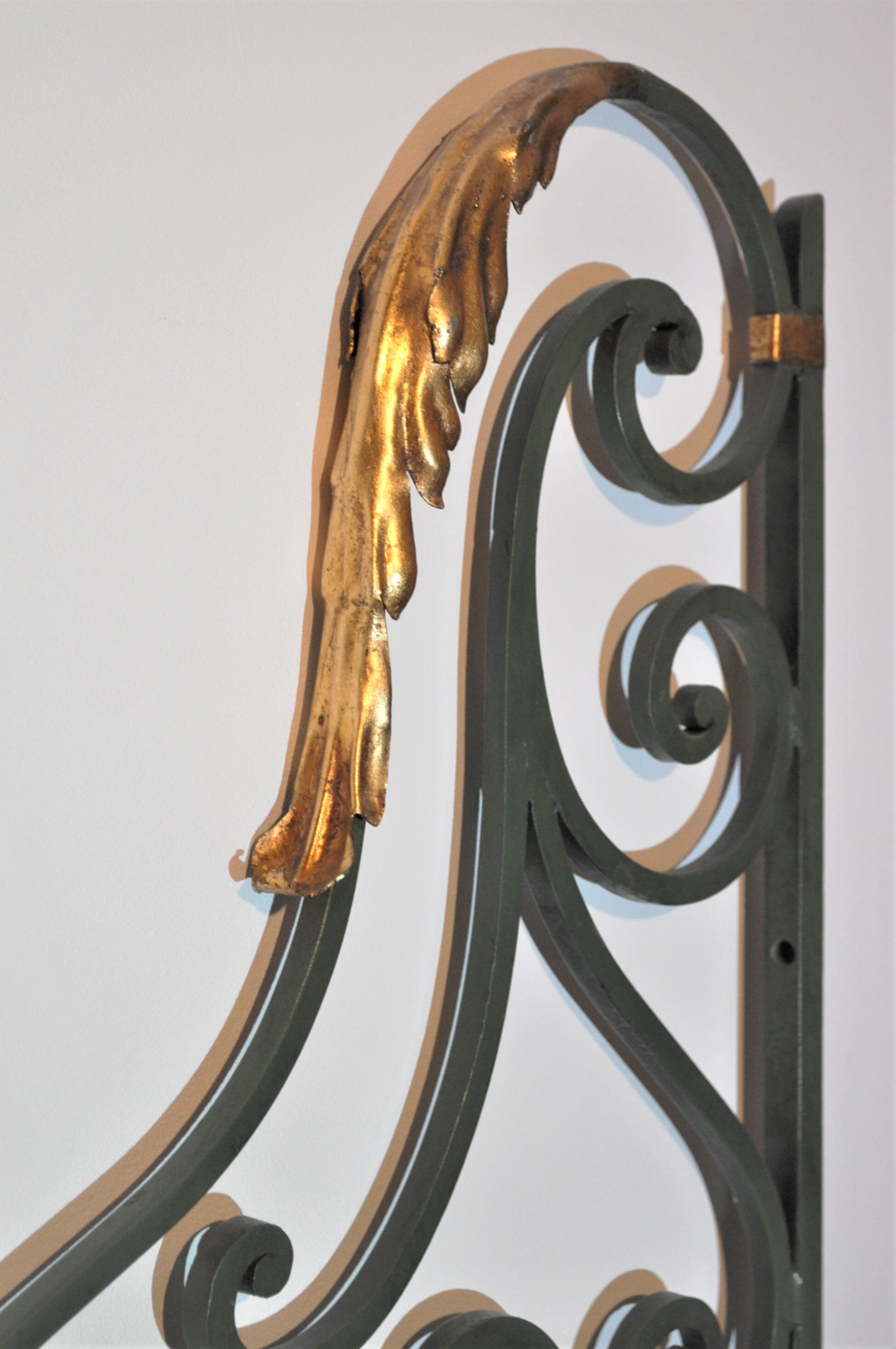 Pair of wrought iron interior grilles - mid-twentieth century