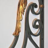 Pair of wrought iron interior grilles - mid-twentieth century