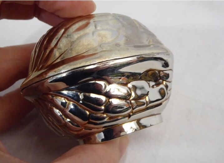 Metal box / silver metal nut shape