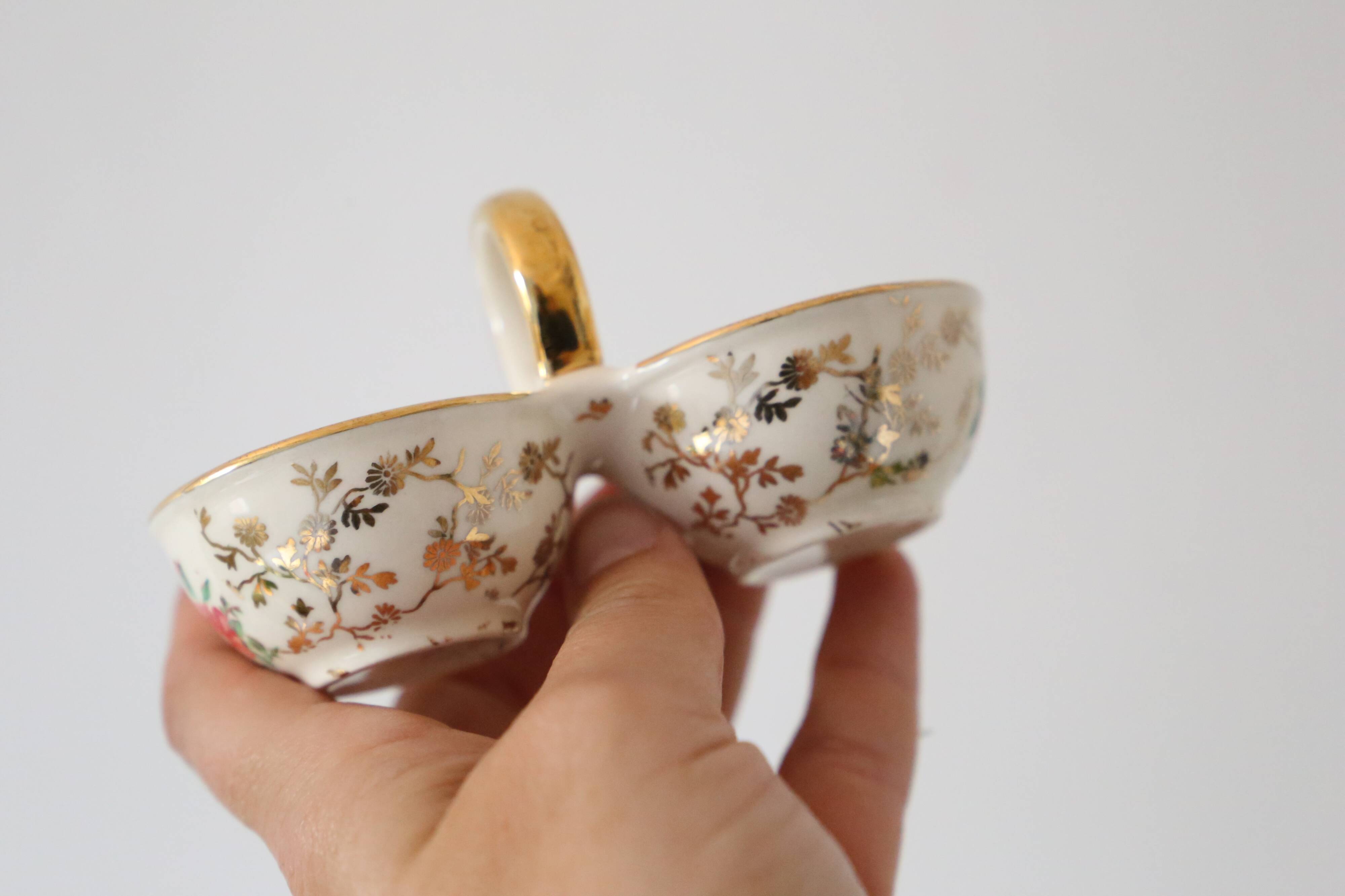 Serviteur sel poivre en céramique Villeroy et Boch vintage français, authentique