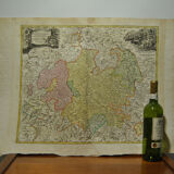 German Geographical Map Germany 18th century by Hesse J B Homann