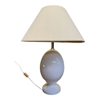 Lampe œuf en porcelaine craquelé 1980