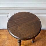 4-legged turned wooden stool