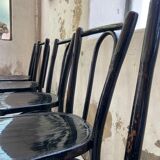 Lot 11 black Baumann bistro chairs