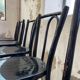 Lot 11 black Baumann bistro chairs