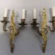 Pair of Louis XV style gilded bronze appliques