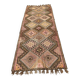 Vintage Turkish kilim 377x152 cm wool kelim rug large 2496