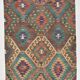 Multicolor Geometric Style Designer Kilim Rug, 181x291 Cm (5'11"x9'7" ft)