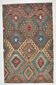 Multicolor Geometric Style Designer Kilim Rug, 181x291 Cm (5'11"x9'7" ft)