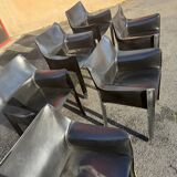 Cassina CAB 413 black armchair