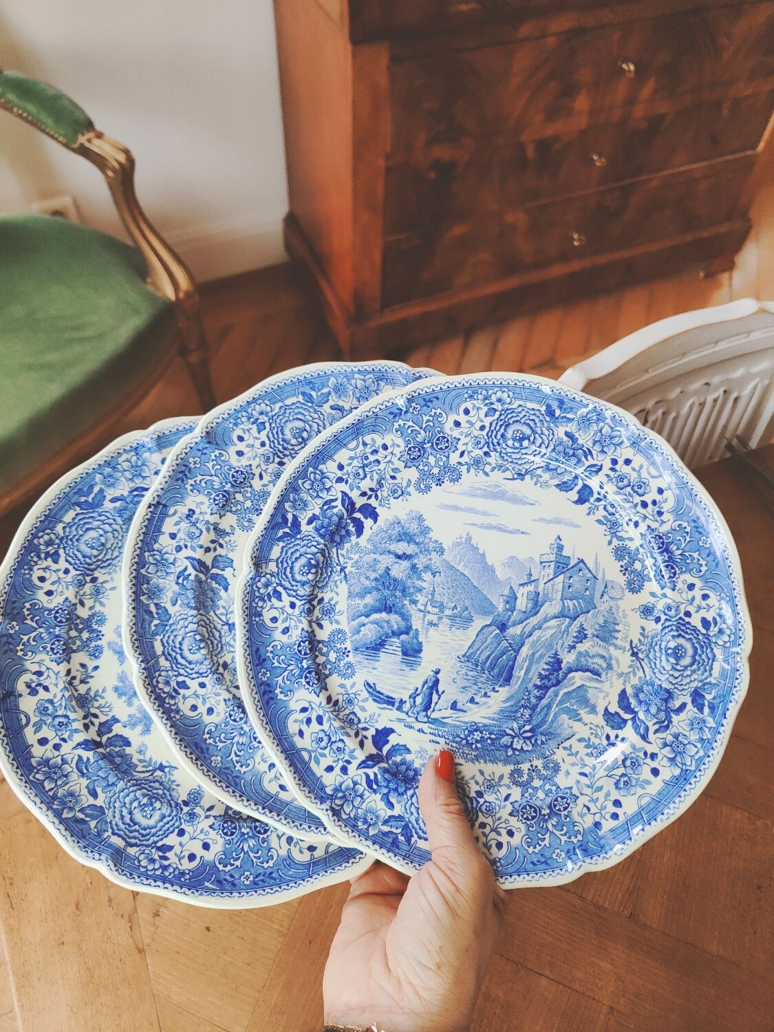 Set of 6 Burgenland flat plates by Villeroy & Bosch