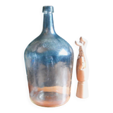 Demijohn in clear colorless glass