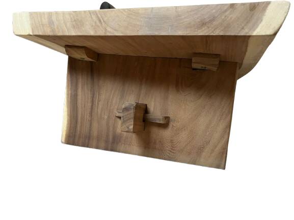 Solid oak coffee table – unique handcrafted piece (Ventura)