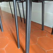4 leather Twiggy chairs by Gebrüder Thonet
